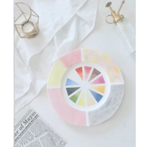 ポーセラーツインストラクター資格コースの上絵の具・装飾の色見本